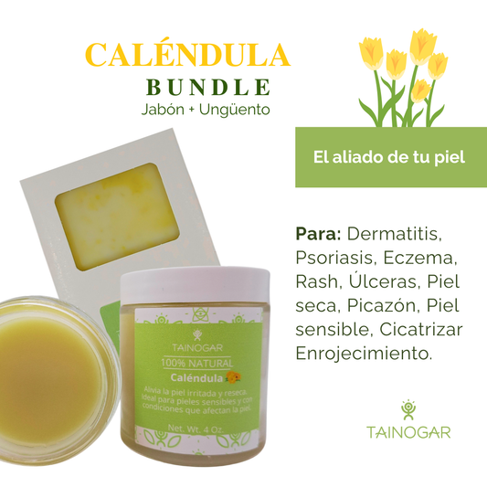 Bundle Caléndula 1 Jabón 5oz. + 1 Ungüento Caléndula 4 oz